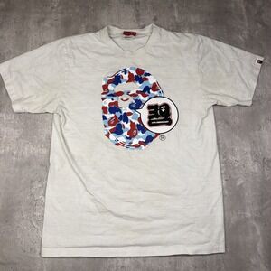 BAPE 30th Anniversary Paris London Ape Head Shirt Medium A Bathing Ape